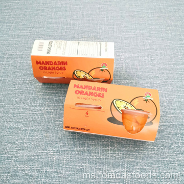 Besar Nilai Kilang 4oz Mandarin dalam Sirap Cahaya